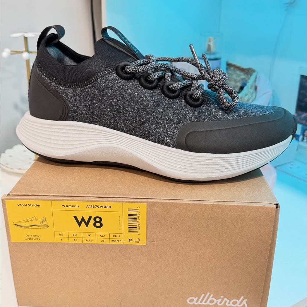 Allbirds Women's Wool Strider Athletic Shoes - Dark Gray